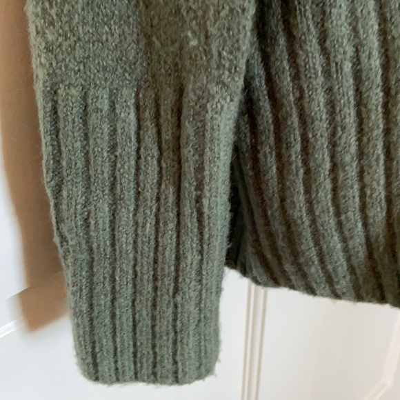 Rachel Zoe Green Oversized Cowl Sweater Sz XS - Picture 3 of 7